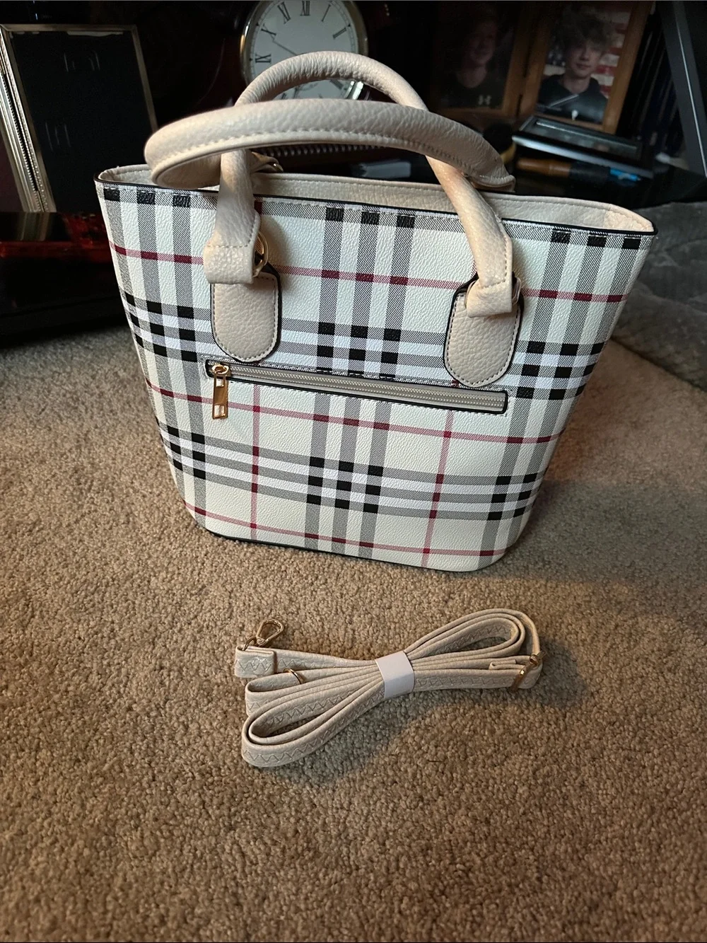 Small tote with strap